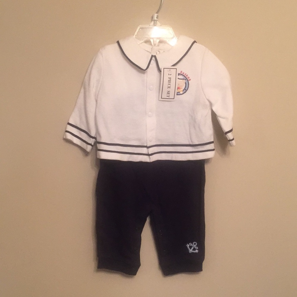 2 Piece Baby Boy Nautical Set